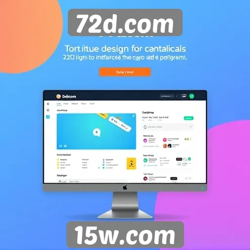 Evolução do design de interface do 72d.com